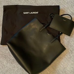 Saint Laurent calfskin Tote Bag- 15 1/4 across, 13 high, 4 wide
